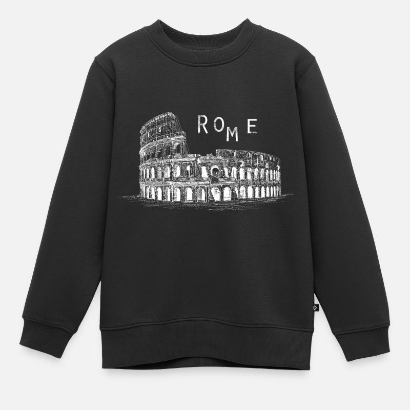 Colosse, Rome - Sweat Premium enfant bio - noir