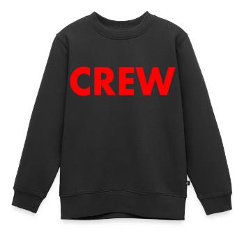 Crew - Sweat Premium enfant bio - noir - Devant - AI Model Kid Female (0cm)
