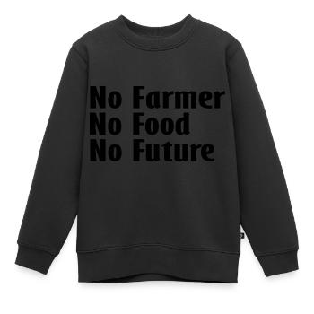 Die Bauern Proteste - Kinder Premium Organic Sweatshirt - Schwarz - Vorne - AI Model Kid Female (0cm)