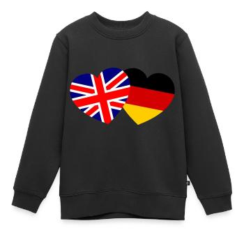 Le partenariat germano-britannique - Sweat Premium enfant bio - noir - Devant - AI Model Kid Female (0cm)