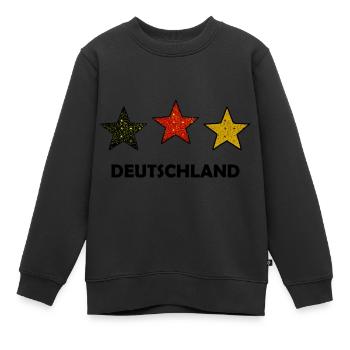 Die deutschen Sterne - Kinder Premium Organic Sweatshirt - Schwarz - Vorne - AI Model Kid Female (0cm)