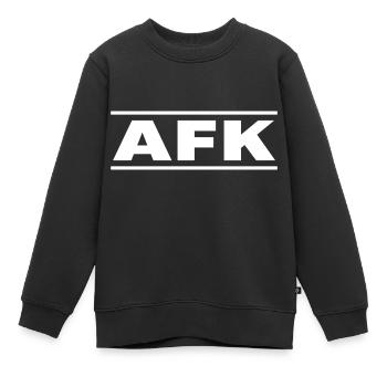 Le joueur « AFK » nerd hors ligne veut jouer - Sweat Premium enfant bio - noir - Devant - AI Model Kid Female (0cm)