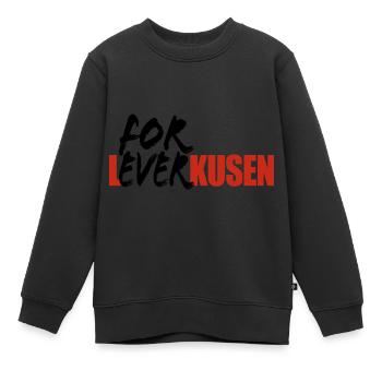 For Ever Leverkusen - Ich mag Leverkusen - Sweat Premium enfant bio - noir - Devant - AI Model Kid Female (0cm)
