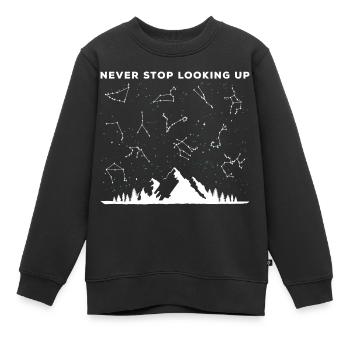 Physicien du télescope - Sweat Premium enfant bio - noir - Devant - AI Model Kid Female (0cm)