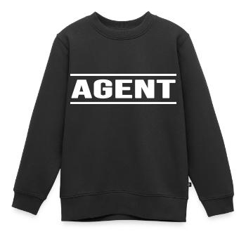Agent Undercover Special Saboteur - Sweat Premium enfant bio - noir - Devant - AI Model Kid Female (0cm)