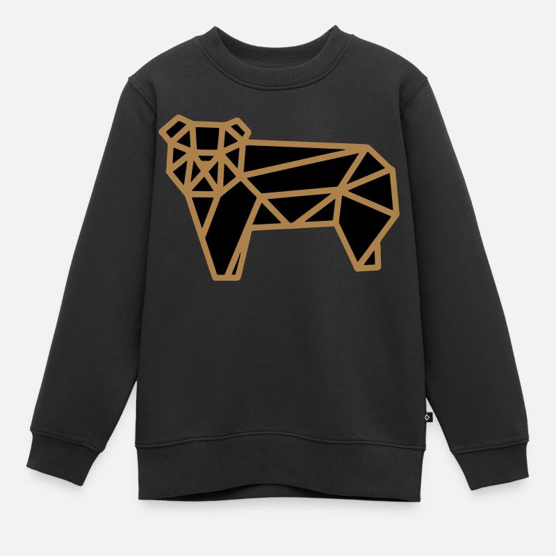 PFUI - Kinder Premium Organic Sweatshirt - Schwarz