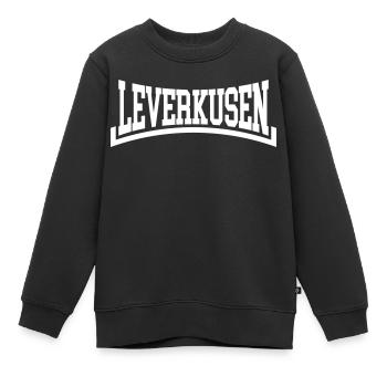 Leverkusen - Kinder Premium Organic Sweatshirt - Schwarz - Vorne - AI Model Kid Female (0cm)