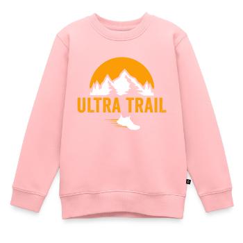 Ultra Trail t-shirt - Sweat Premium enfant bio - rose - Devant - AI Model Kid Female (0cm)