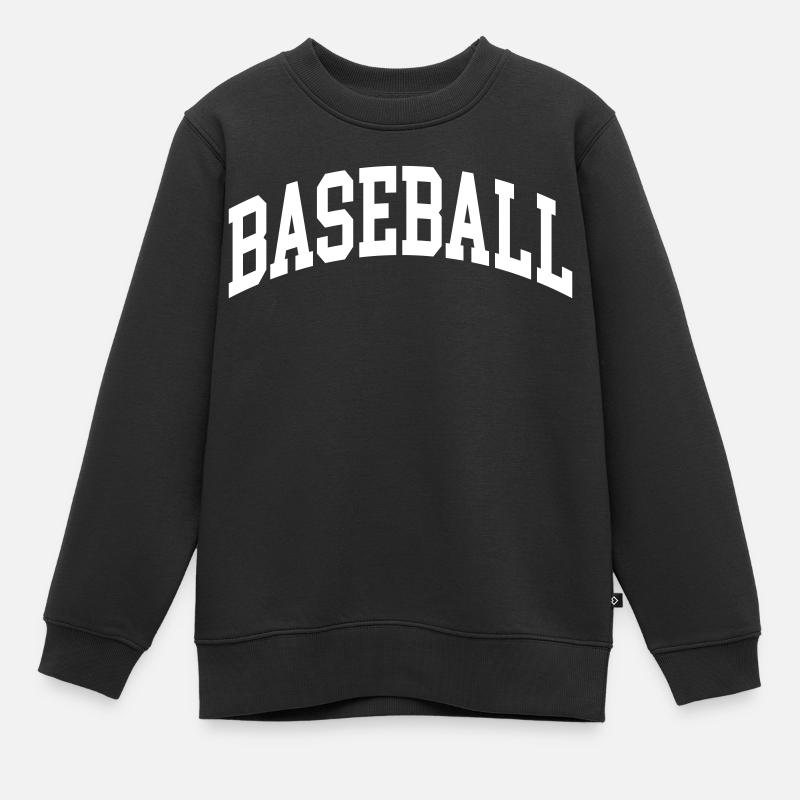Baseball - Kinder Premium Organic Sweatshirt - Schwarz