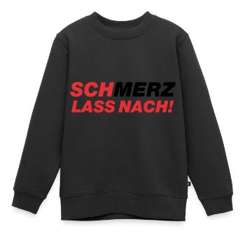 SchMerz lass nach - nein zu Merz - Kinder Premium Organic Sweatshirt - Schwarz - Vorne - AI Model Kid Female (0cm)