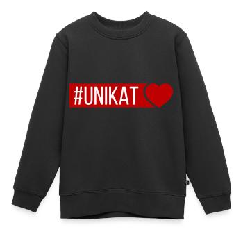 Un cœur unique en son genre - Sweat Premium enfant bio - noir - Devant - AI Model Kid Female (0cm)