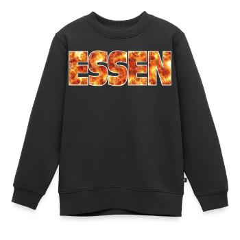 Essen - Kinder Premium Organic Sweatshirt - Schwarz - Vorne - AI Model Kid Female (0cm)