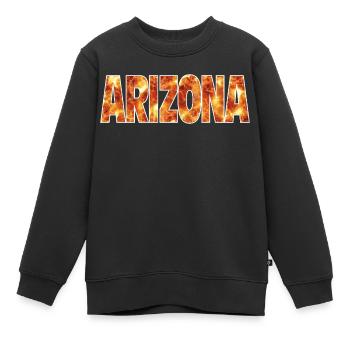 Arizona - Sweat Premium enfant bio - noir - Devant - AI Model Kid Female (0cm)
