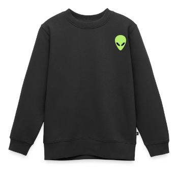 ALIEN - Kinder Premium Organic Sweatshirt - Schwarz - Vorne - AI Model Kid Female (0cm)