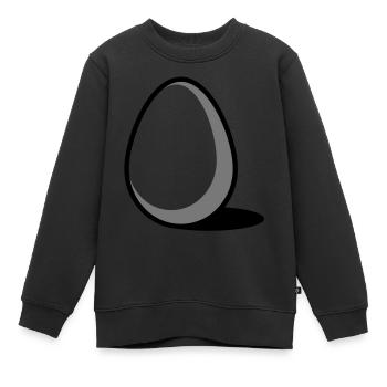 Ein Ei - Kinder Premium Organic Sweatshirt - Schwarz - Vorne - AI Model Kid Female (0cm)