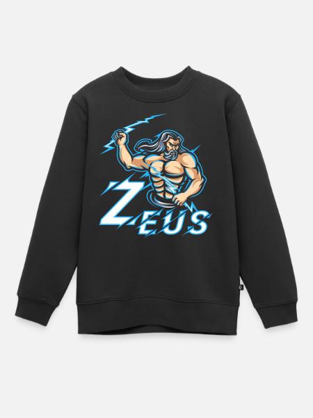 Zeus Mythologie grecque Graphique - Sweat Premium enfant bio - noir
