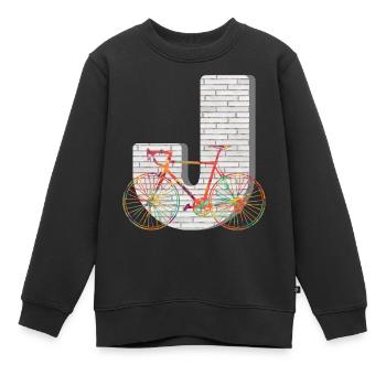 fahrrad e 249 j - Kinder Premium Organic Sweatshirt - Schwarz - Vorne - AI Model Kid Female (0cm)