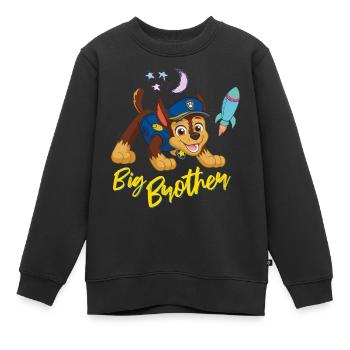 Paw Patrol Großer Bruder - Kinder Premium Organic Sweatshirt - Schwarz - Vorne - AI Model Kid Female (0cm)