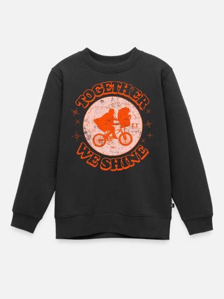 E.T. L'Extra-Terrestre We Shine - Sweat Premium enfant bio - noir