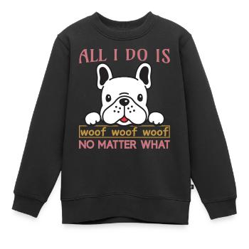 Alles was ich kann... - Kinder Premium Organic Sweatshirt - Schwarz - Vorne - AI Model Kid Female (0cm)