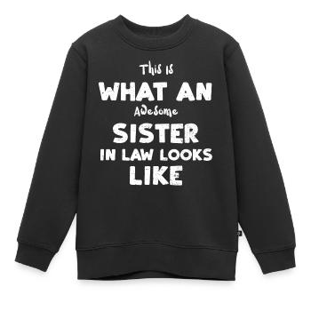 This Is What An Awesome Sister I... - Kinder Premium Organic Sweatshirt - Schwarz - Vorne - AI Model Kid Female (0cm)