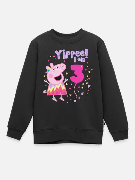 Peppa Pig´s 3rd Birthday Outfit - Kids Premium Organic Sweatshirt - black