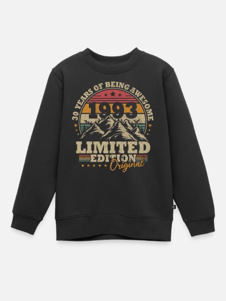 Millésime 1993 30e anniversaire cadeau homme femmes - Sweat Premium enfant bio - noir