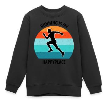 Floorball Unihockey Feldhockey Hallenhockey - Kinder Premium Organic Sweatshirt - Schwarz - Vorne - AI Model Kid Female (0cm)