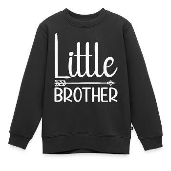 Kleiner Bruder - Kinder Premium Organic Sweatshirt - Schwarz - Vorne - AI Model Kid Female (0cm)