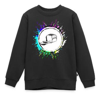 Brot Backen Bäcker - Kinder Premium Organic Sweatshirt - Schwarz - Vorne - AI Model Kid Female (0cm)