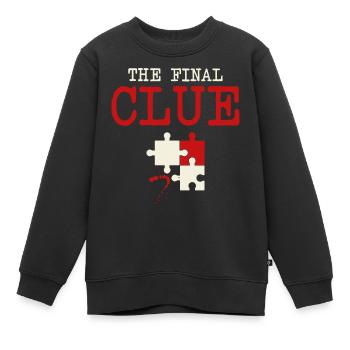 Der Letzte Hinweis – Krimi-dinner-puzzle „tatort“ - Kinder Premium Organic Sweatshirt - Schwarz - Vorne - AI Model Kid Female (0cm)