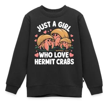 Crabe Crabe Crabe Crabe Crabe Crabe - Sweat Premium enfant bio - noir - Devant - AI Model Kid Female (0cm)