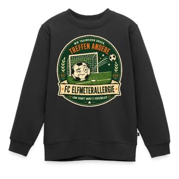 FC Elfmeterallergie - Kinder Premium Organic Sweatshirt - Schwarz - Vorne - AI Model Kid Female (0cm)