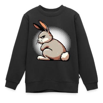 Kaninchen Hase Hasen langohr Klopfer Rammler - Kinder Premium Organic Sweatshirt - Schwarz - Vorne - AI Model Kid Female (0cm)
