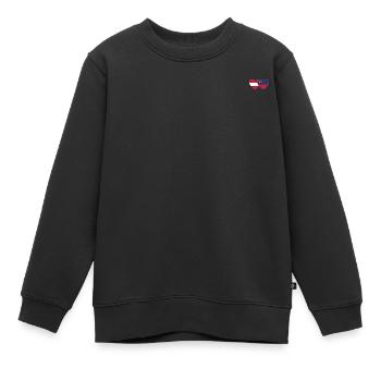 Autriche Liechtenstein Drapeau Coeur - Sweat Premium enfant bio - noir - Devant - AI Model Kid Female (0cm)