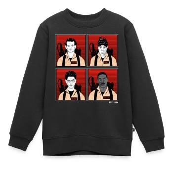 Ghostbusters Charaktere - Kinder Premium Organic Sweatshirt - Schwarz - Vorne - AI Model Kid Female (0cm)