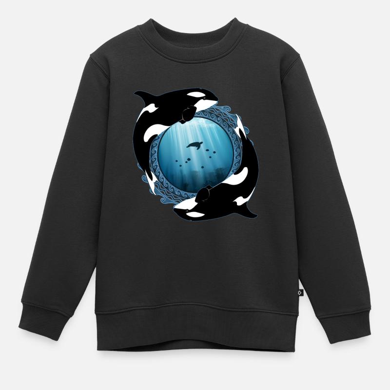Orques orques - Sweat Premium enfant bio - noir