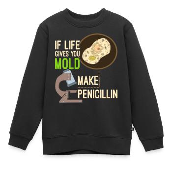 la biologie - Sweat Premium enfant bio - noir - Devant - AI Model Kid Female (0cm)