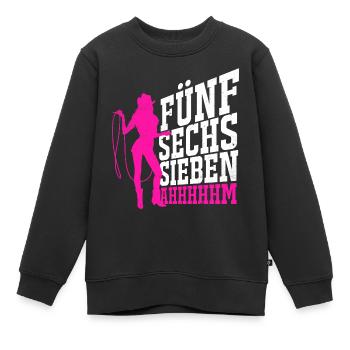 Cowboy - Kinder Premium Organic Sweatshirt - Schwarz - Vorne - AI Model Kid Female (0cm)