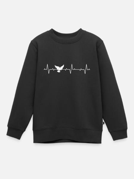 Pigeons pigeons pigeons battements de coeur Pigeons - Sweat Premium enfant bio - noir