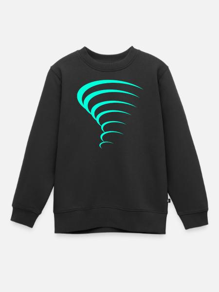 Tornado design - Kids Premium Organic Sweatshirt - black