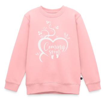 grossesse - Sweat Premium enfant bio - rose - Devant - AI Model Kid Female (0cm)