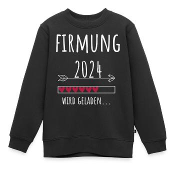 Firmung 2024 Kirche Christ Katholisch Geschenk - Kinder Premium Organic Sweatshirt - Schwarz - Vorne - AI Model Kid Female (0cm)