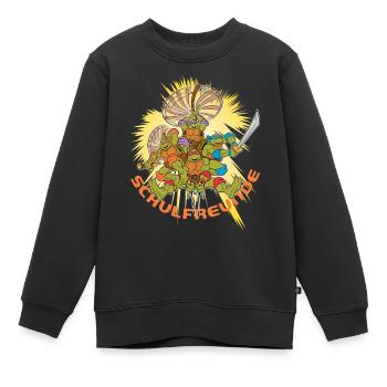 Teenage Mutant Ninja Turtles Schulfreunde - Kinder Premium Organic Sweatshirt - Schwarz - Vorne - AI Model Kid Female (0cm)