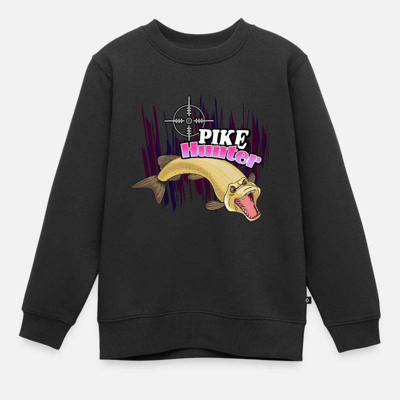 Brochet - Sweat Premium enfant bio - noir