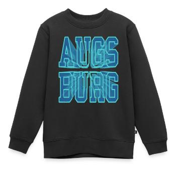 Augsbourg Allemagne Ville 3D Police Skyline - Sweat Premium enfant bio - noir - Devant - AI Model Kid Female (0cm)