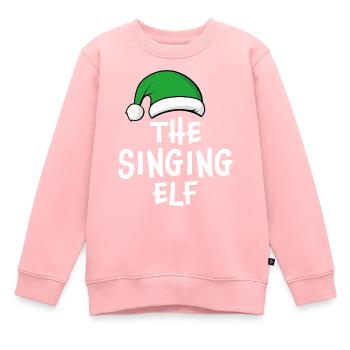 Die singende Elfe - Kinder Premium Organic Sweatshirt - Rosa - Vorne - AI Model Kid Female (0cm)