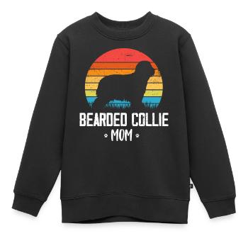 Bearded Collie - Kinder Premium Organic Sweatshirt - Schwarz - Vorne - AI Model Kid Female (0cm)