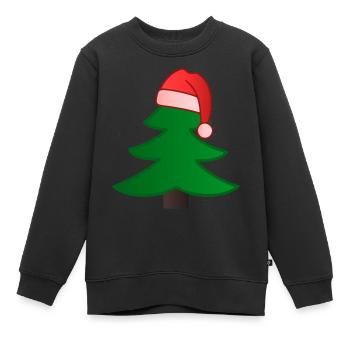 Weihnachtsbaum - Kinder Premium Organic Sweatshirt - Schwarz - Vorne - AI Model Kid Female (0cm)