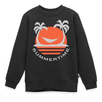 Sommer - Kinder Premium Organic Sweatshirt - Schwarz - Vorne - AI Model Kid Female (0cm)